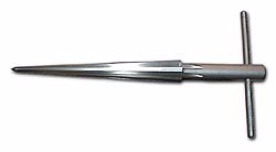 Alvord Polk 155-H High-Speed Steel Taper Pin Reamer Left Hand Helical Flute Size Number: 5/0 Uncoated Finish Round Shank 